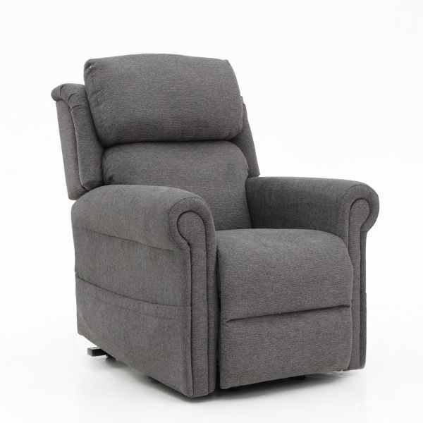 Highfield Petite 4 Motor fabric riser recliner chair - Grey - Ex Demo